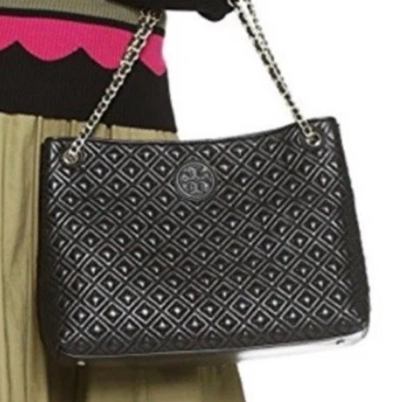 Tory Burch Handbags - Quilted Chain-Handle Shoulder Bag - Black